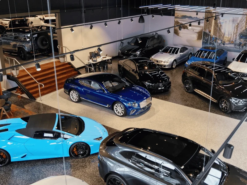 Showroom panorama, Arden Street